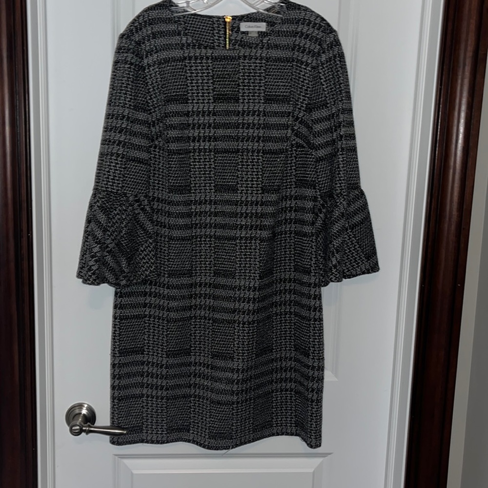 Calvin Klein houndstooth dress